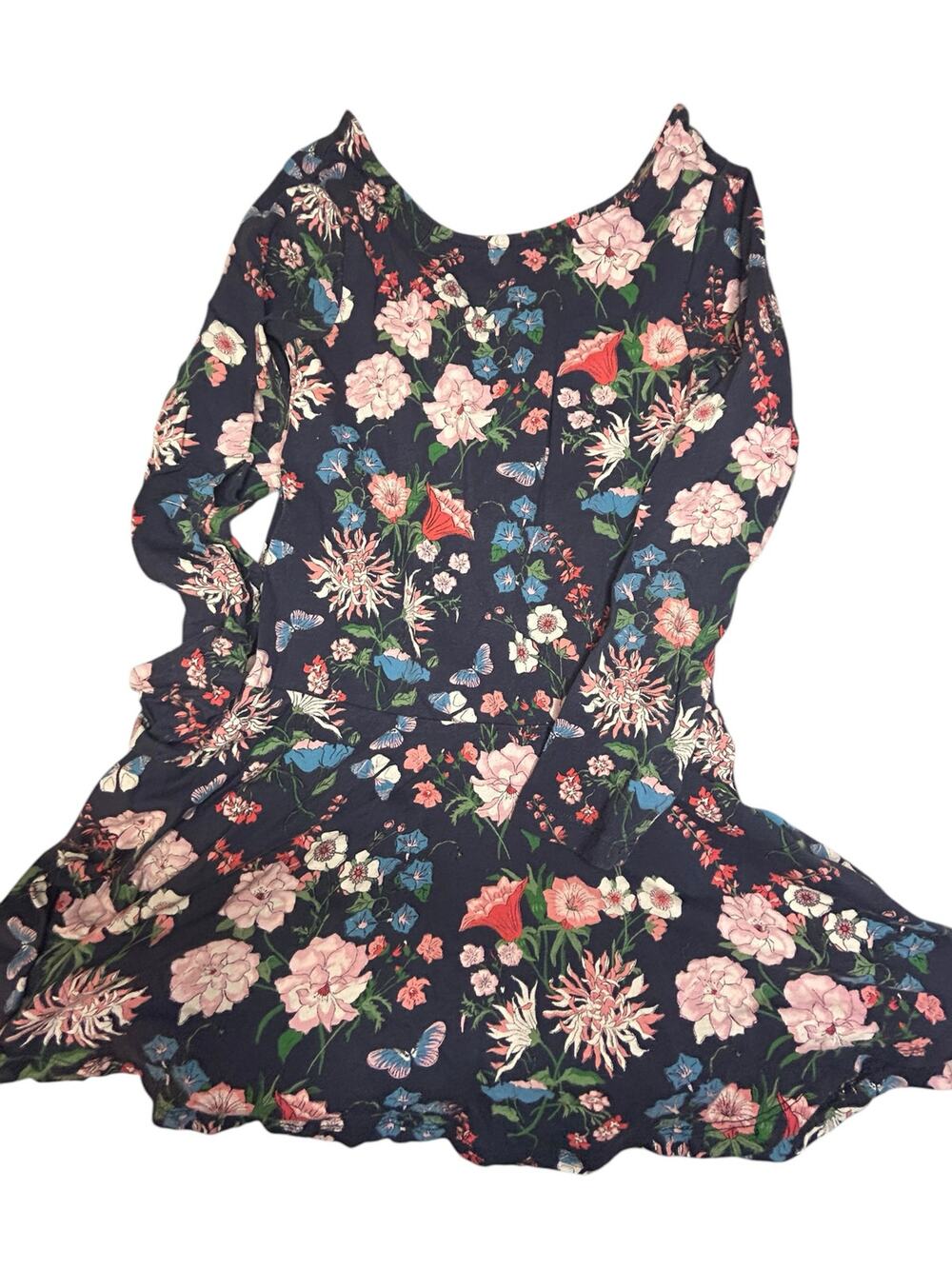 Tea Collection Grey and pink floral Dress size 6